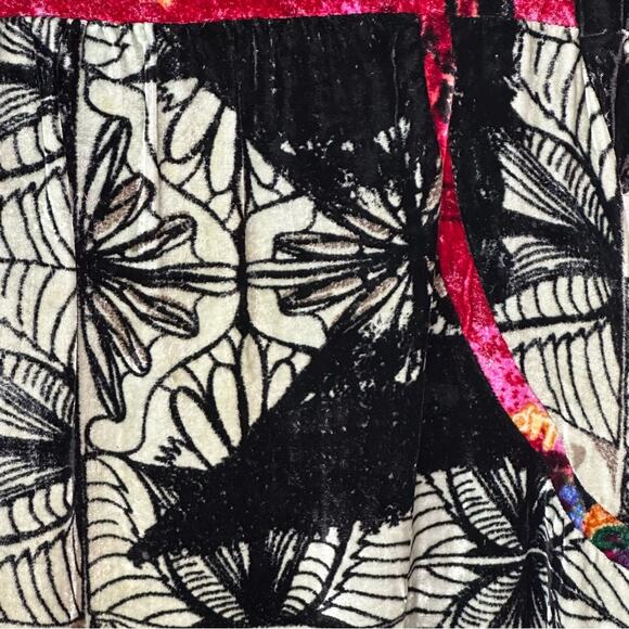 Custo Barcelona 100% Silk Velvety Boho Tunic Dress - BLACK - Picture 5 of 6